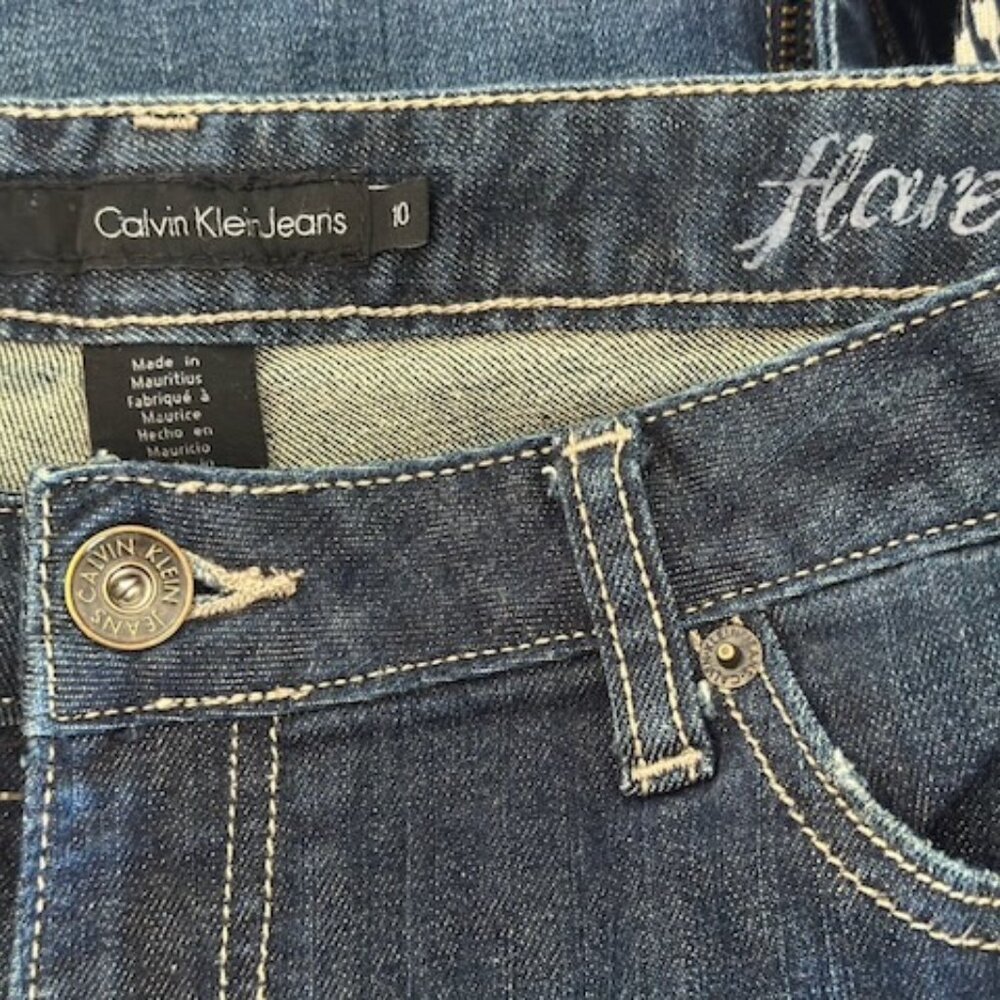 Calvin Klein Flare Jeans, Size 10